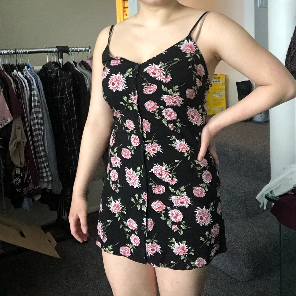 Floral Button Up Dress